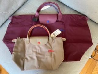 LONGCHAMP PARIS LE PLIAGE CLUB TRAVEL NYLON XLARGE BAG L25" x  H14" x D9" RED NEW