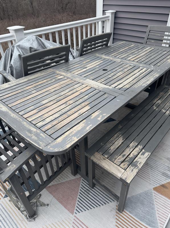 WALKER EDISON 6 Piece Classic Outdoor Patio Dining Set | Bloomingdale's