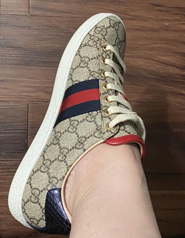 Gucci Women's Ace GG Supreme Low Top Sneakers | Bloomingdale's