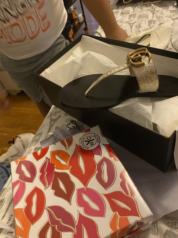 3j24 GUCCI グッチ GGマーモント フリンジサンダル 41サイズ 3j24 GUCCI グッチ GGマーモント フリンジサンダル 41サイズ