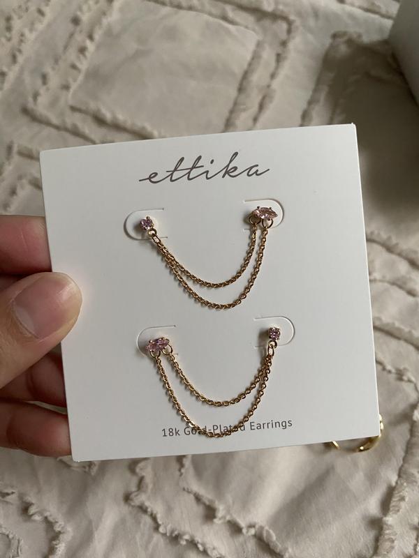 ettika chain earrings
