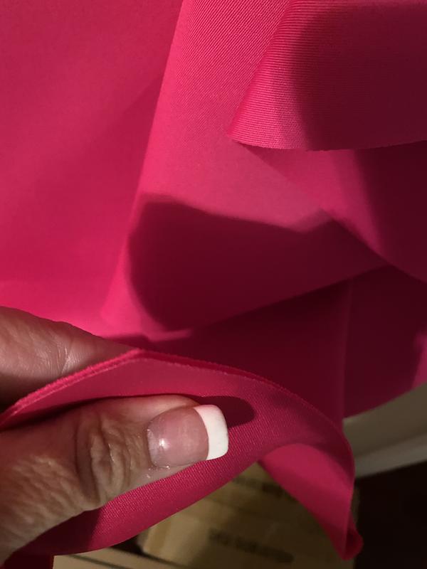 Foam -like fabric no hem.