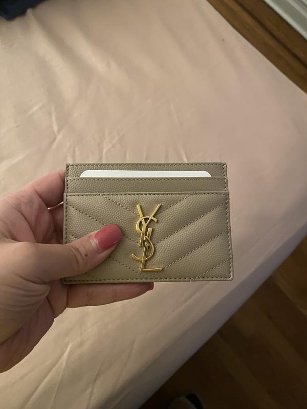 Saint Laurent Cassandre Matelasse Card Case in Lambskin Bloomingdale s