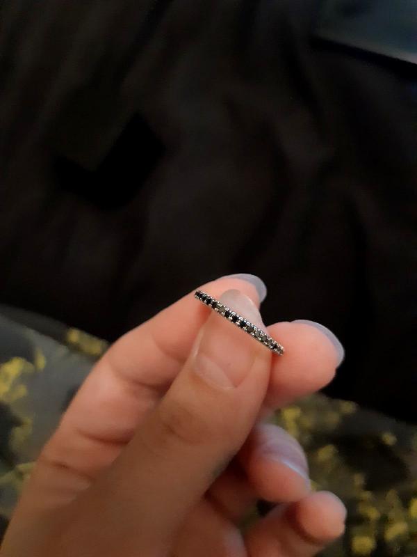 Black Diamond Band in 14K White Gold, 0.20 ct. t.w. - 100% Exclusive 