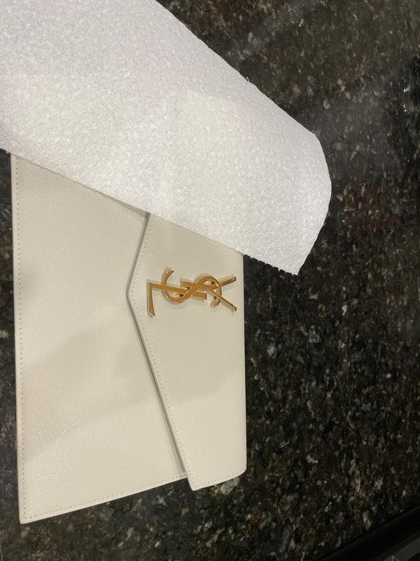 Bag compared to white paper towel