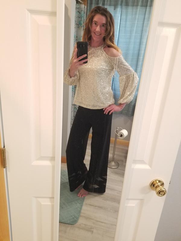 NYE Gala attire! Black open toe heels will go with it!