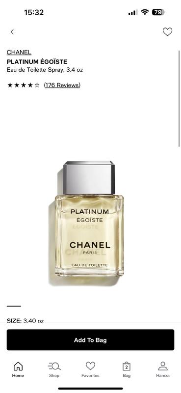 CHANEL PLATINUM GO STE Eau de Toilette Spray Bloomingdale s