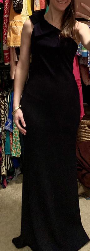 Dress in size 0 - a little too tight in the hip and thigh area made it hard to walk.