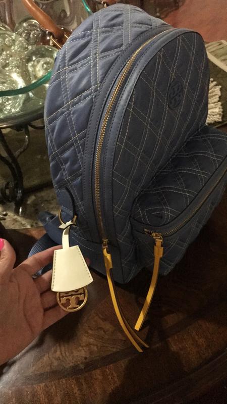 ★完売アイテム★TORY BURCH MIXED-PRINT NYLON FLAP BACKPACK Printed Nylon Flap Backpack: Women's Designer Backpacks