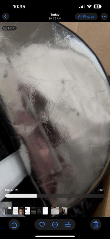 Scratches and the silver worn off