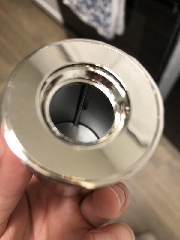 One of several glue spots