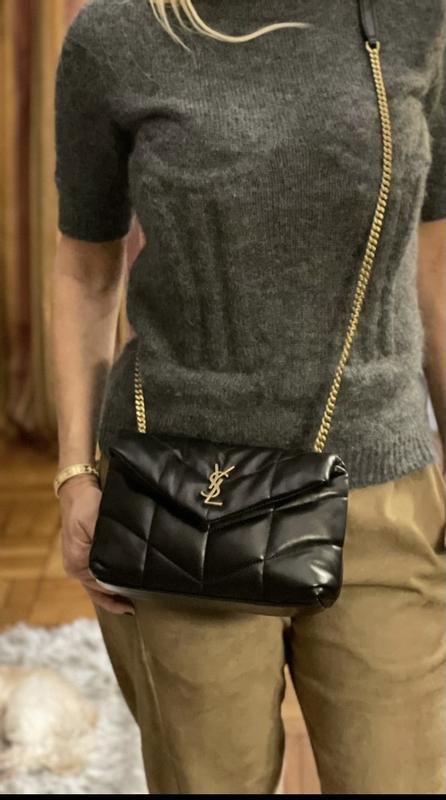 Saint Laurent Loulou Toy Puffer Leather Crossbody Bag