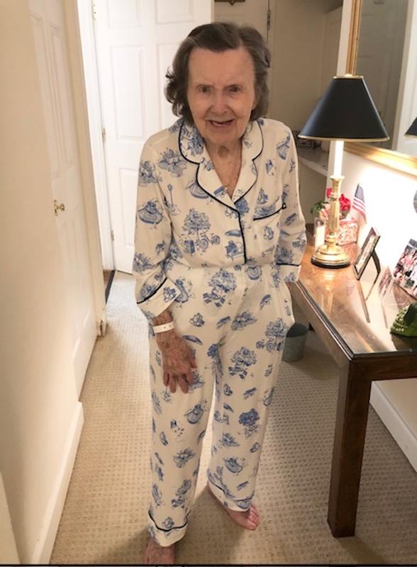 Win for me! Mom loves her new long pajamas from Kate Spade!