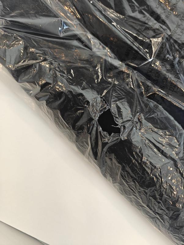 Damaged. Wet. Terrible smell.