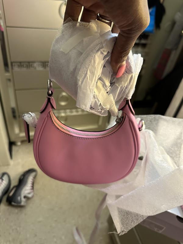 Coach bag w/changing pad cream on sale with pink accents and silver tone hardware