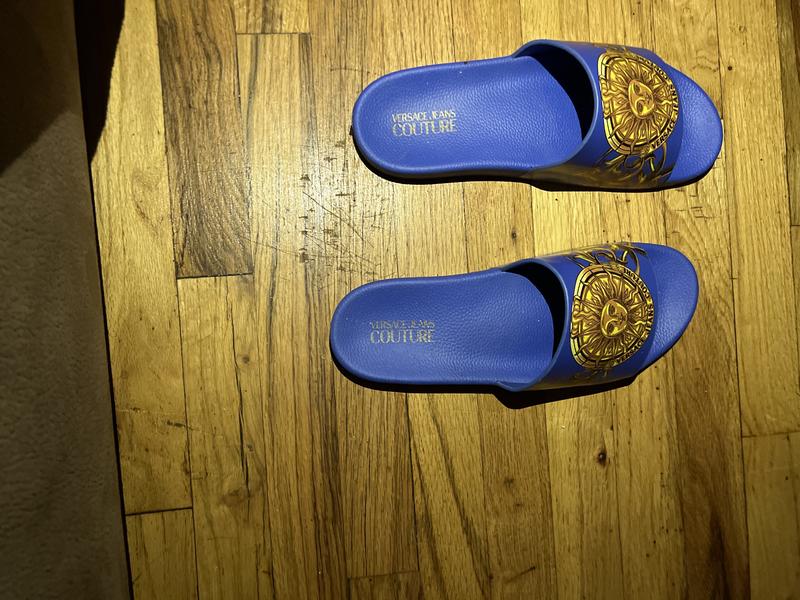 Versace Men\'s Jeans Couture Gummy Sun Baroque Slide Sandals Versace Jeans Couture Men main image 3