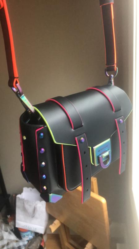 The clips for the handle of the bag are the same as the rest of the hardware i love it