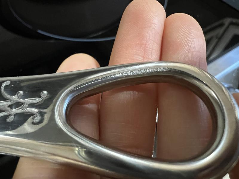 Weird etching/file marks that I noticed shortly after receiving (before I even used the pan)