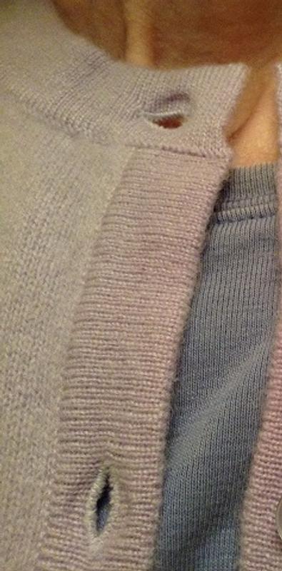 Pink is just the camera, in this light looks lavender... the shirt underneath IS periwinkle