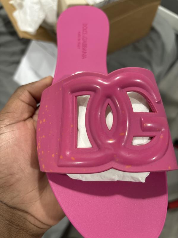 サンダル Dolce & Gabbana Sandalo Piscina Dg Logo Dolce & Gabbana Women's Logo Pool Slide Sandals | Bloomingdale's