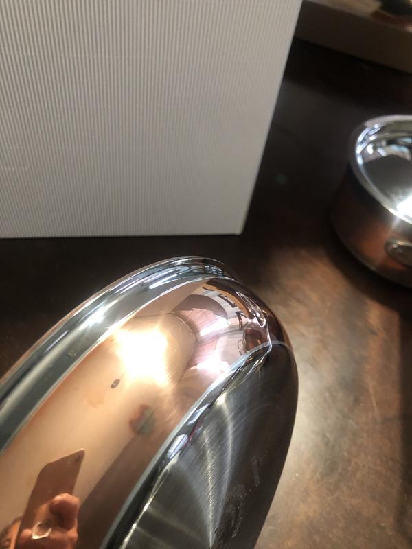 Imperfections in copper coating