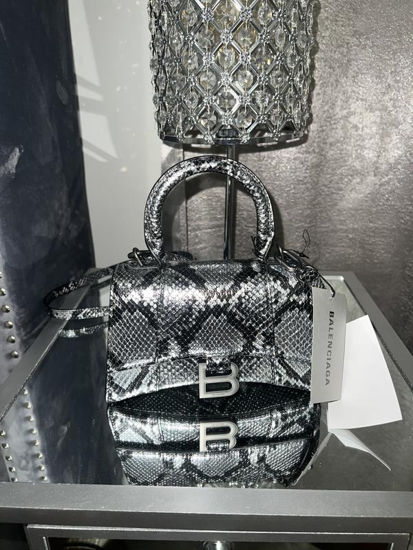BALENCIAGA: Hourglass XS bag in leather - Pink  Balenciaga mini bag  5928331JHVY online at