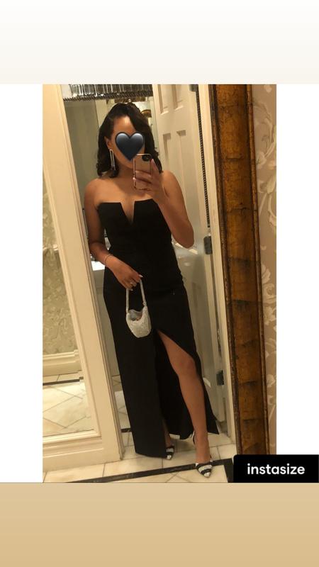 BCBGMAXAZRIA Strapless Crepe Gown - Exclusive | Bloomingdale's Women