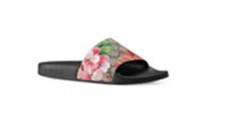 Gucci store flower slides