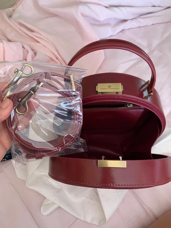 Tammy&Benjamin 丸型 hat box bag ストラップ付（３色） Tammy&Benjamin 丸型 hat box bag ストラップ付（3色） (TAMMY