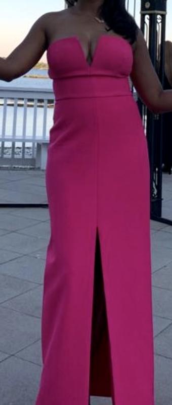 【BCBG MAXAZRIA】Strapless Crepe Gown 海外限定 Bcbgmaxazria Strapless Crepe Gown In Crystal - 45% Off