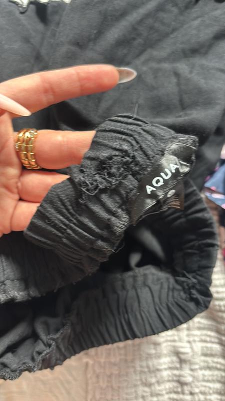 Cotton Linen Lace Trim Mini Skirt - Exclusive