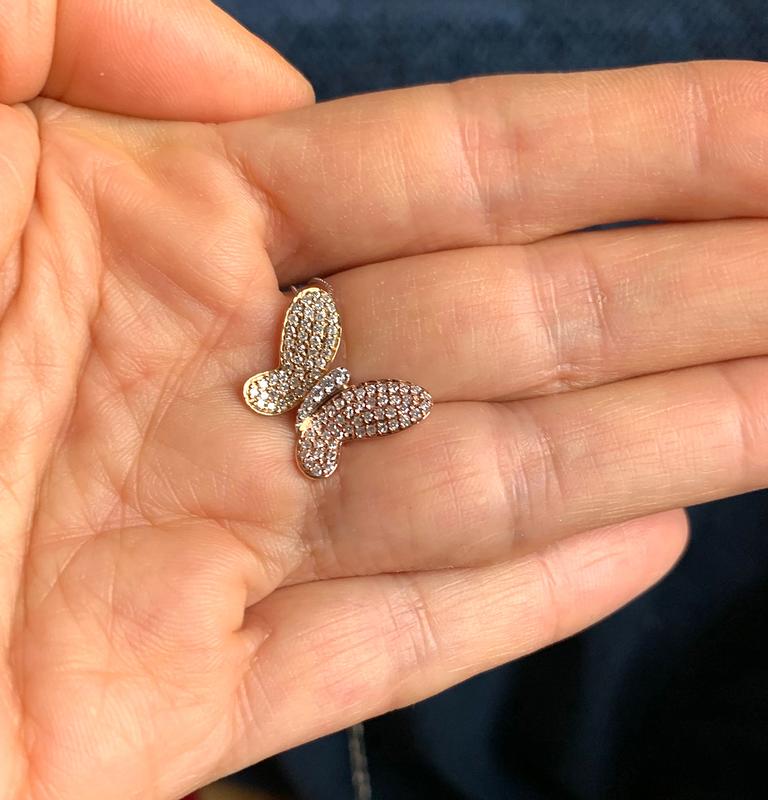 Sparkling butterfly pendant