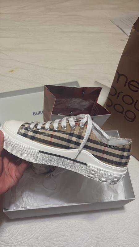 Burberry Women's Jack Vintage Check Low Top Sneakers | Bloomingdale's