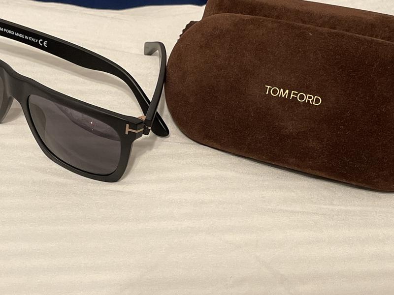 Tom Ford Morgan Polarized Flat Top Square Sunglasses, 57mm | Bloomingdale's