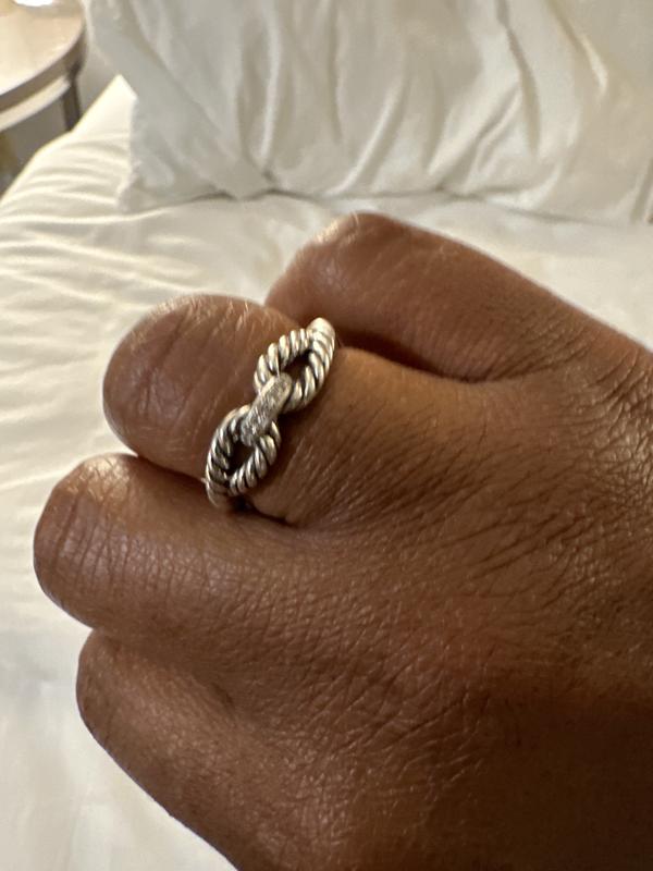 David yurman cable loop deals ring with diamonds