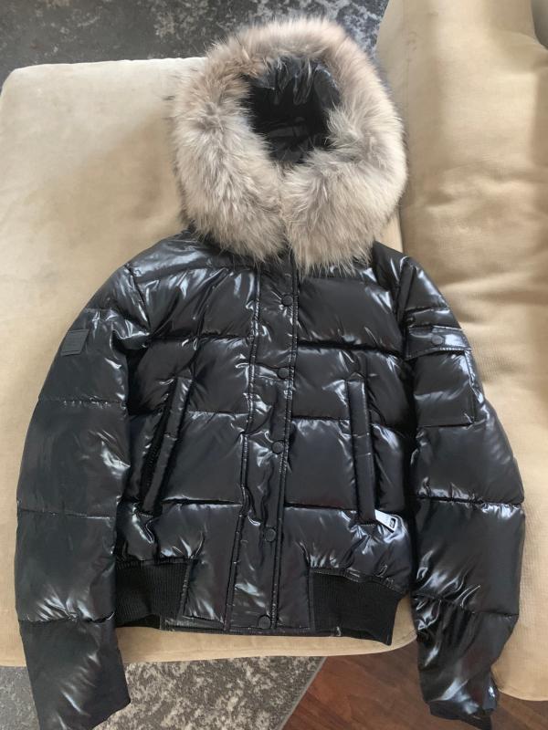 Skyler fur trim hot sale short down coat