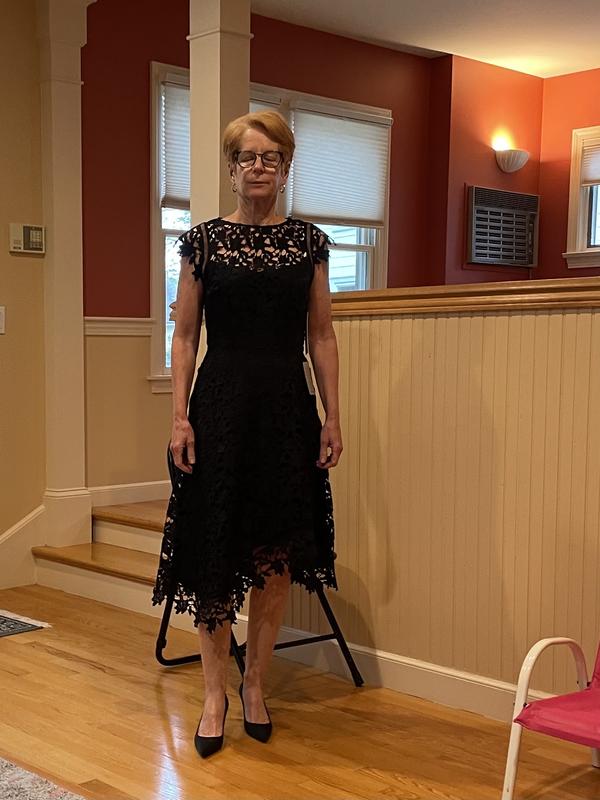 Eliza J Asymmetric Lace Dress | Bloomingdale's