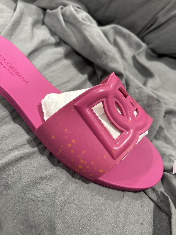 サンダル Dolce & Gabbana Sandalo Piscina Dg Logo Dolce & Gabbana Women's Logo Pool Slide Sandals | Bloomingdale's