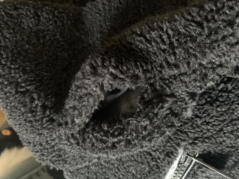 Both sleeves came un-stitched