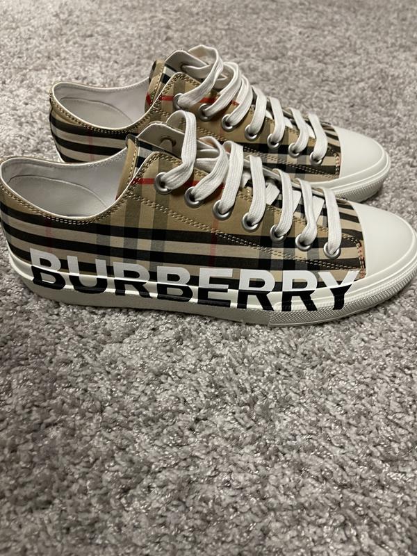 Burberry Women s Vintage Check Logo Low Top Sneakers Bloomingdale s