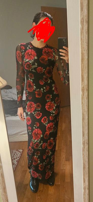 afrm didi floral maxi dress AFRM Didi Dress in Black