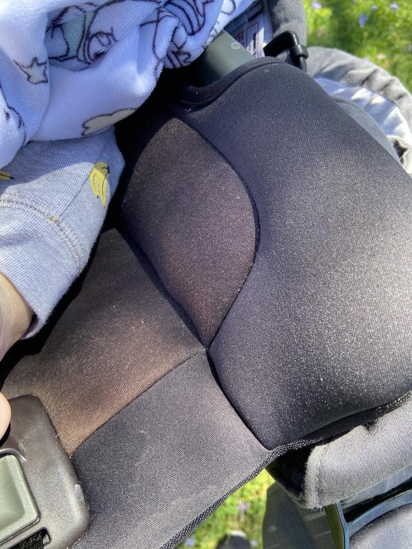 Black material fading