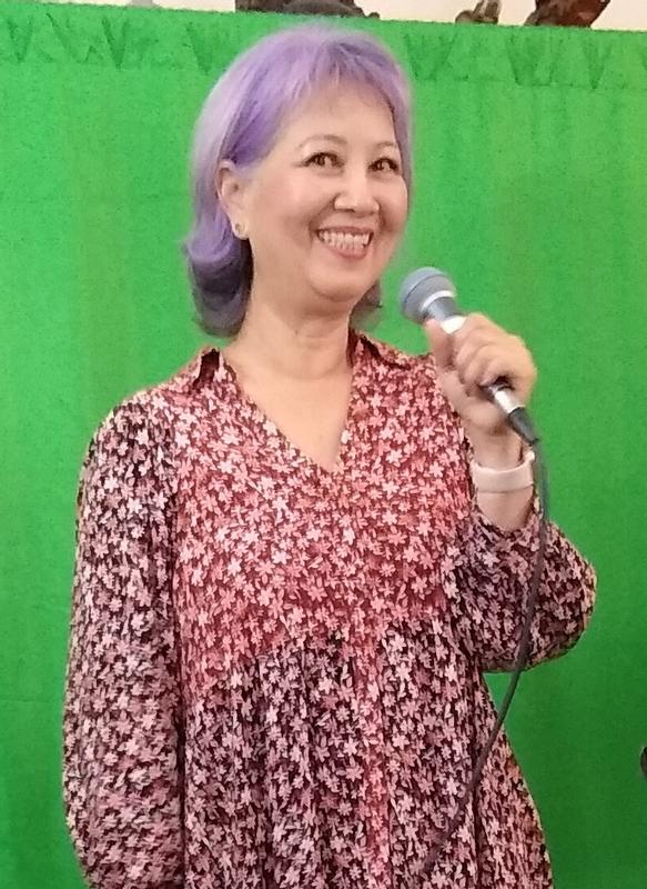 Lunch with friend.  Live singing at the dance studio.