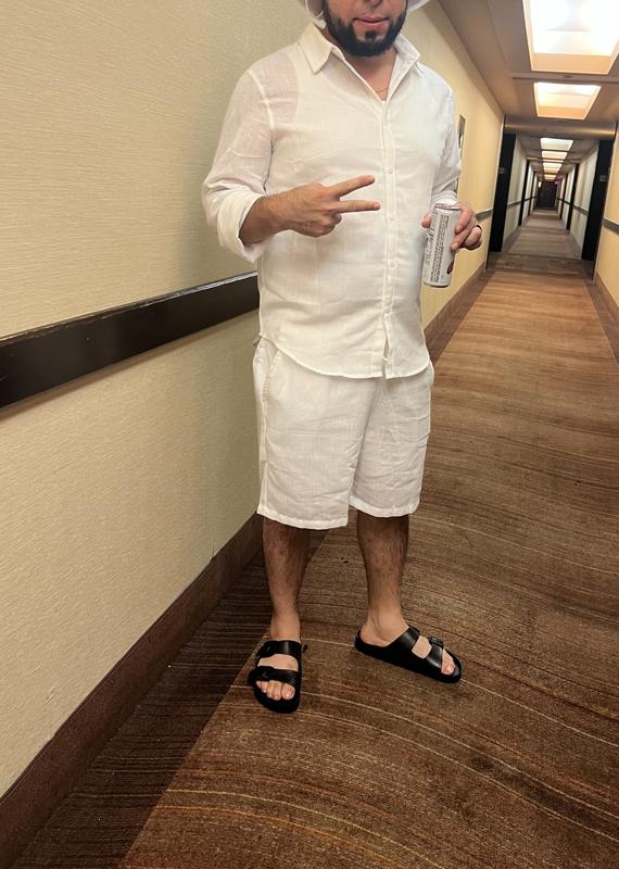 He loves his new slides, he wore them the whole time we were on vacation