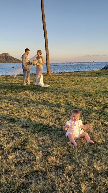 Baby’s wedding outfit