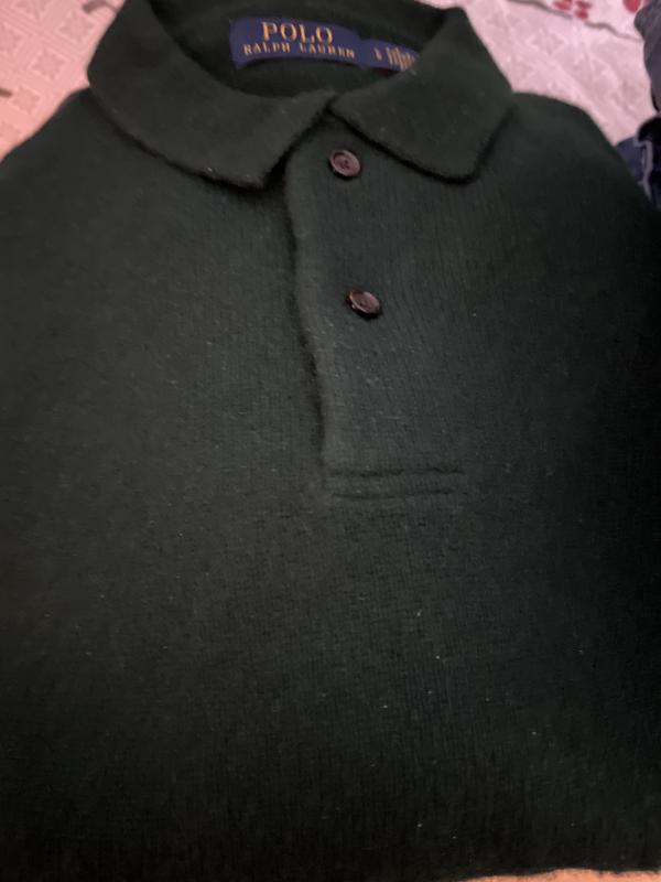 RL green polo sweater