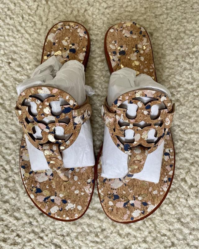 Cheetah tory burch sandals best sale