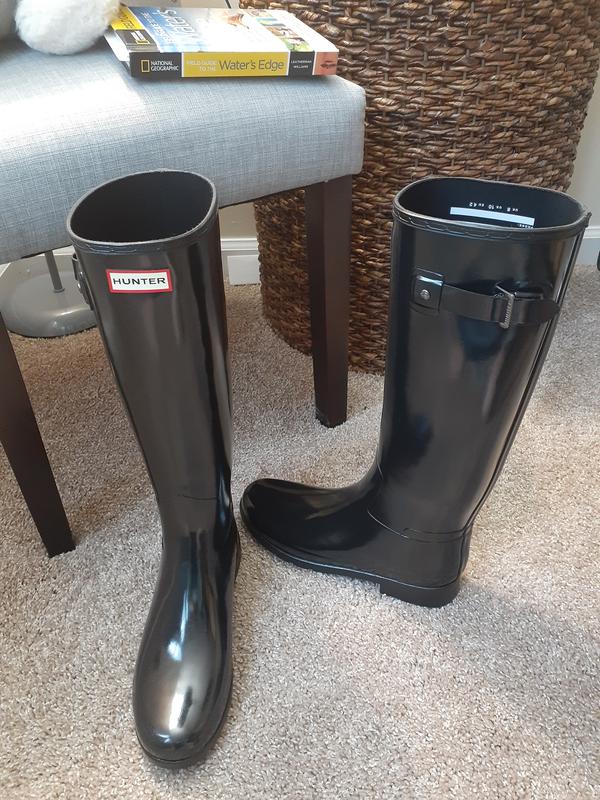 Hunter original refined high gloss best sale rain boot