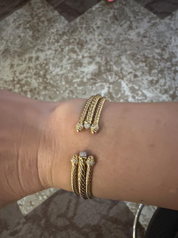 Cablespira® Bracelet in 18K Gold with Diamonds