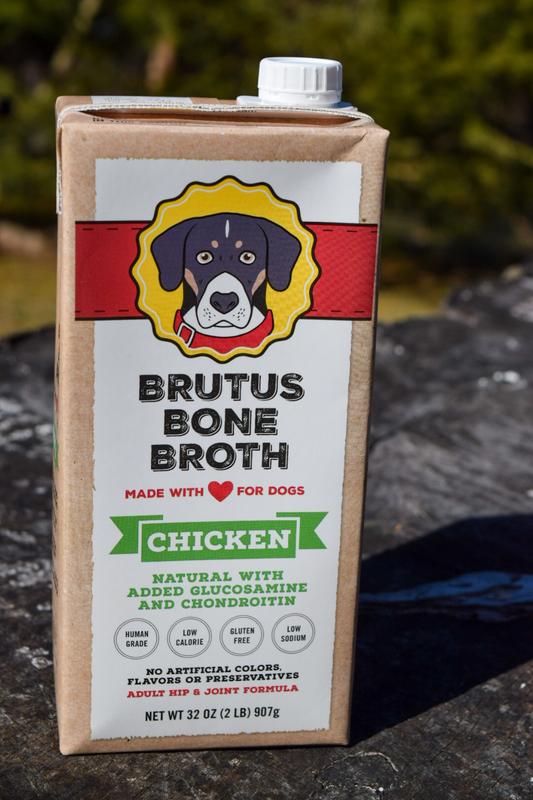 Brutus Bone Broth for Dogs Chicken Dog Food Topper Gravy BrutusBroth